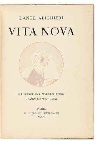 Alighieri, Dante (1265-1321) & Maurice Denis, illus. Vita Nova, extra-illustrated in a fine Art Deco binding.